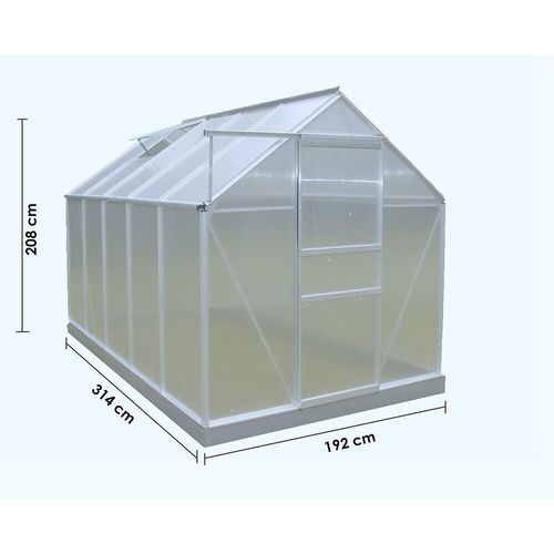 Serre Jardin Aluminium - Avec 2 Fenêtres / 6,03 M2