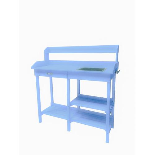 Habrita - Table Multiusages Lasurée Bleue - Tab1105