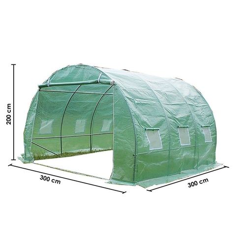 Serre Jardin Tunel Structure Métal 3 X 3 M