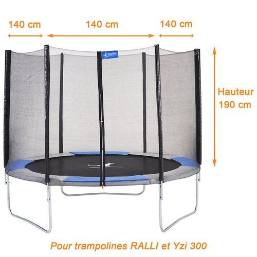 Kangui - Filet De Sécurité Pour Trampoline Ralli Ø 300cm