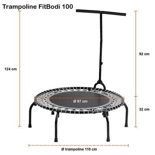 Kangui - Mini Trampoline Fitness Fitbodi ?100 - Qualit? Pro - Certifi? Par Le Critt