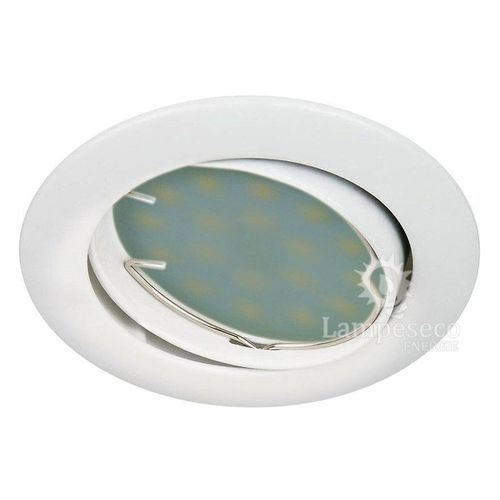 Lot De 3 Spot Led Encastrable Complete Orientable Blanc Avec Ampoule Gu10 230v Eq. 50w, Lumiere Blanc Neutre