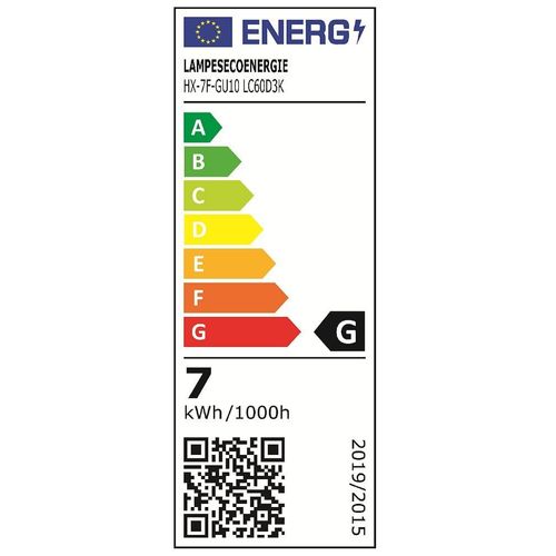 Lot De 30 Spot Led Carre Blanc 230v 38° Blanc Chaud