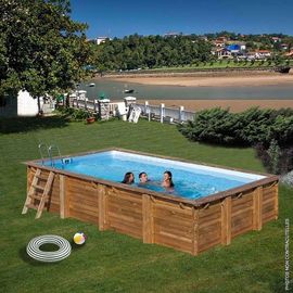Piscine SWIMWOOD PISCINE RAINURÉE LANGUETTE RECT. ELLY SW