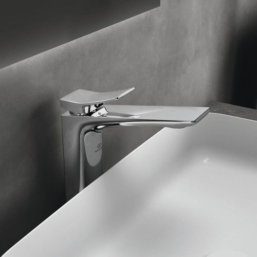 Mitigeur lavabo réhaussé sans tirette sans vidage Ideal Standard Conca, chrome