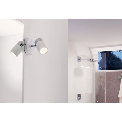 Spots Paulmann Zyli Ip44 10w Gu10 Blanc Chrome 230v Ip44