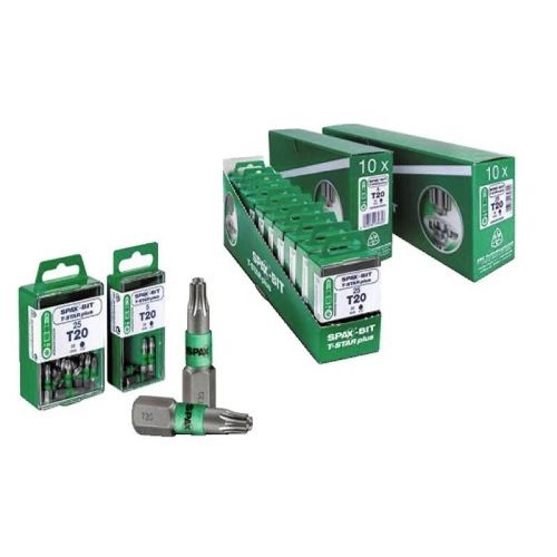 Embouts de vissage Torx - SPAX® BIT T-STAR - T15 - par 5 SPAX