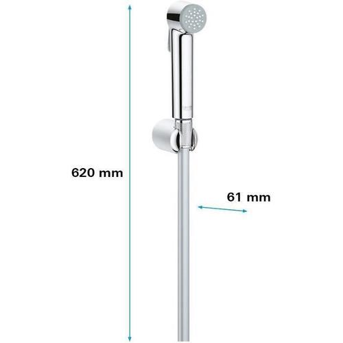 GROHE - Ensemble de douche 1 jet avec support mural