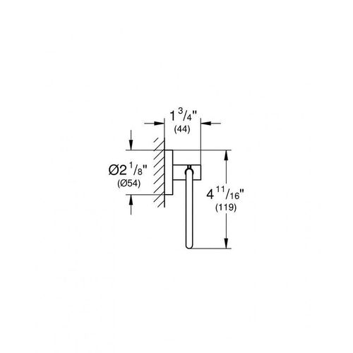 Porte papier toilette ESSENTIALS Hard Graphite GROHE