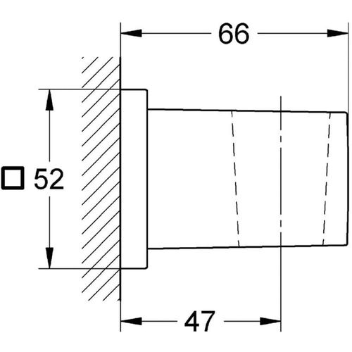 Euphoria Cube Support mural pour douchette (27693000)