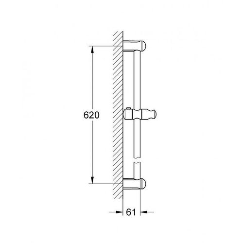 GROHE Barre de douche 60cm Tempesta 27523000