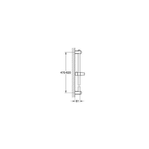 Grohe Euphoria Barre de douche 60cm Cosmopolitan chrome