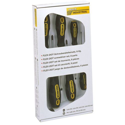 Tournevis Flex-Dot Set 6-PC., Slot et Phillips