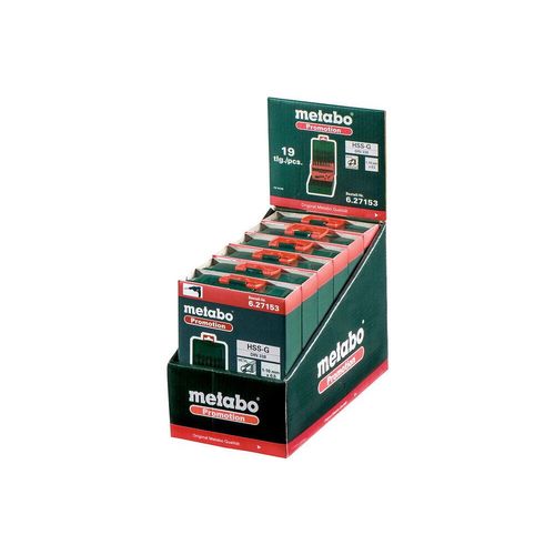Metabo Jeu de forets HSS-G 19 pièces