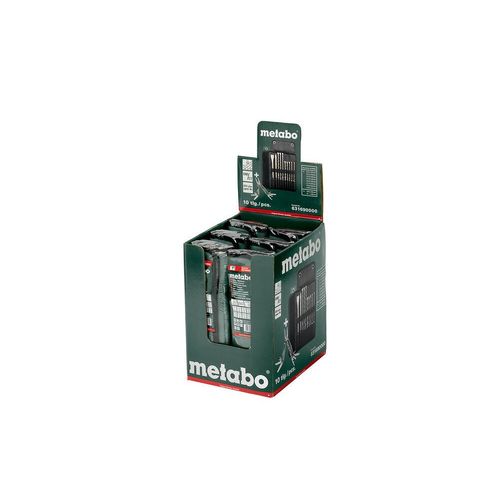 Metabo Sacoche à roulettes avec forets / burins SDS-Plus Pro 4, set de 10 pcs - 631690000