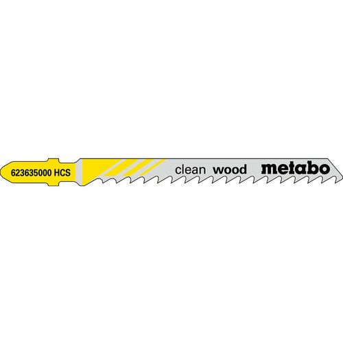 5 lames de scies sauteuses, bois, profess. 74 / 4,0 mm Metabo - 623635000