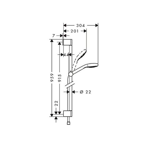 Afaire Hansgrohe -Set Croma Select S 110 Multi / Unica'Croma 0,90m