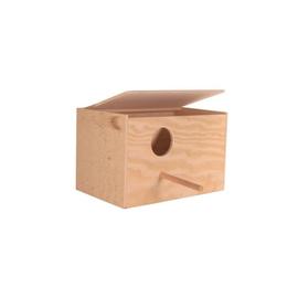 Mangeoire oiseau sur pied Natura hexagone en bois