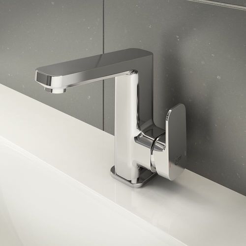 Ideal Standard - Mitigeur lavabo chromé Tonic II avec tirette et vidage métal 135mm