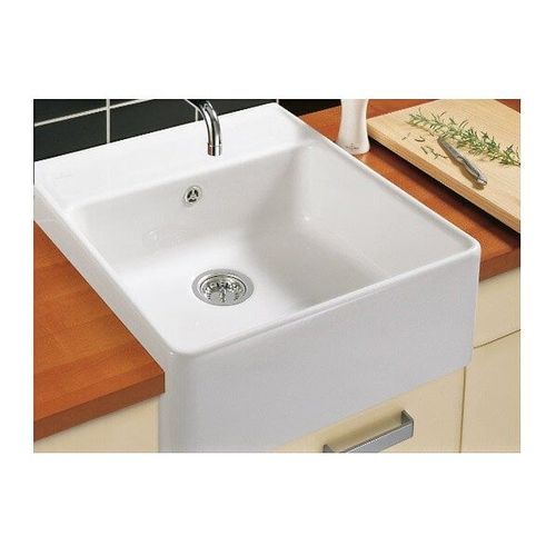 Evier timbre office Villeroy et Boch Tradition Blanc CeramicPlus avec vidage manuel