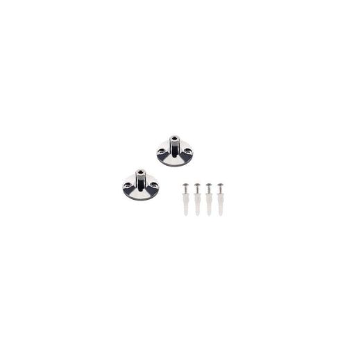 Supports muraux pour câble tendu T.B.T, chrome, 2 pièces, 3 cm