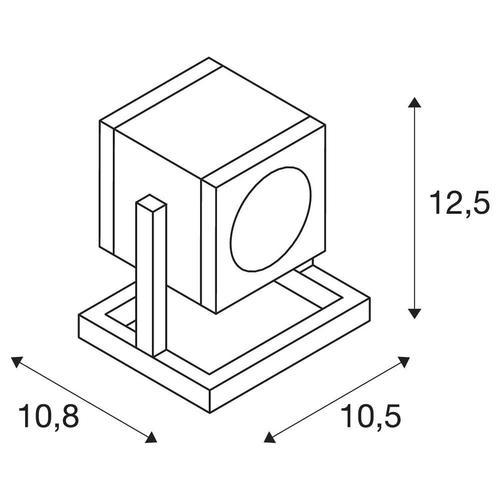 Slv Cubix I Spot D'extérieur Ip44 Anthracite