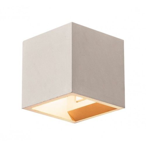 Slv Solid Cube Applique Murale En Béton, Grise