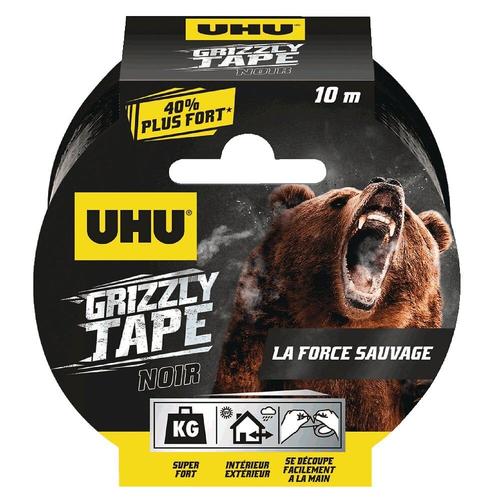 Grizzly Tape 10 m noir Uhu