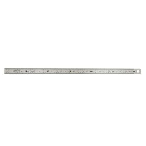 Reglet flexible inox L.200 x l.13 x ép.0.5mm - graduation recto/verso -