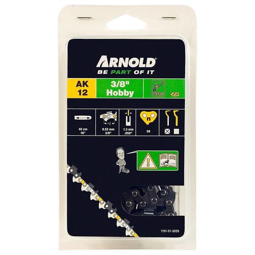 Arnold Chaîne 3/8" LP, 1,3mm, 59 Entr., avec element de securité, demi rond - 1191-X1-5059