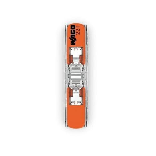 Borne wago de connexion - 2x4mm² - 60 pièces - type 221 Inline WAGO