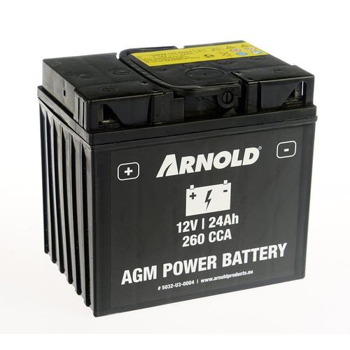 Batterie AZ104/AGM 12-24 pour tracteur tondeuse - +terminal gauche