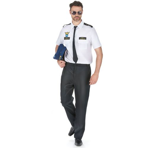 Déguisement Pilote D'avion De Ligne Homme - Taille: M