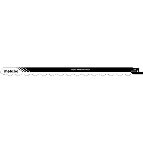 Metabo 2 lames de scie sabre « expert fibre insulation » 300 x 1,27 mm, HCS, lame affûtée - 626563000