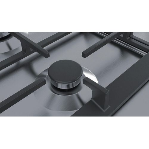 Siemens iQ500 EC9A5RB90 - Table de cuisson au gaz - 5 plaques de cuisson - Niche - largeur : 85 cm - profondeur : 49 cm - argent - acier inoxydable