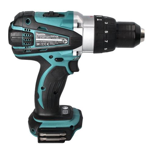 Makita Dhp 458 Z Perceuse-visseuse À Percussion Sans Fil 18v 91nm Solo - Sans Batterie, Sans Chargeur