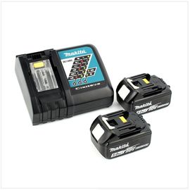 Makita DTD 152 RTJ 18V Li-Ion Visseuse à chocs sans fil avec boîtier Makpac + 2x Batteries BL 1850 5,0 Ah Li-Ion + 1x Chargeur rapide DC 18 RC