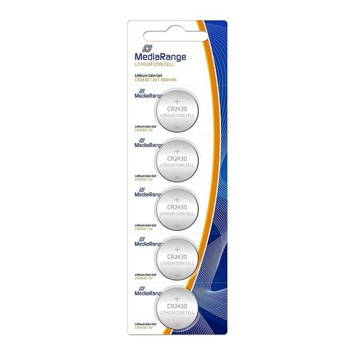 Batterie Mediarange Knopfzelle Blister Lithium/CR2430 3V 5er