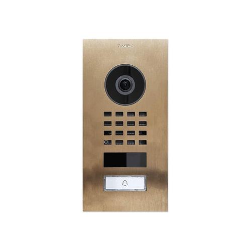 Interphone vidéo IP DoorBird DoorBird IP Video Türstation D1101V Aufputz 423867437 Wi-Fi Set complet 1 foyer bronze