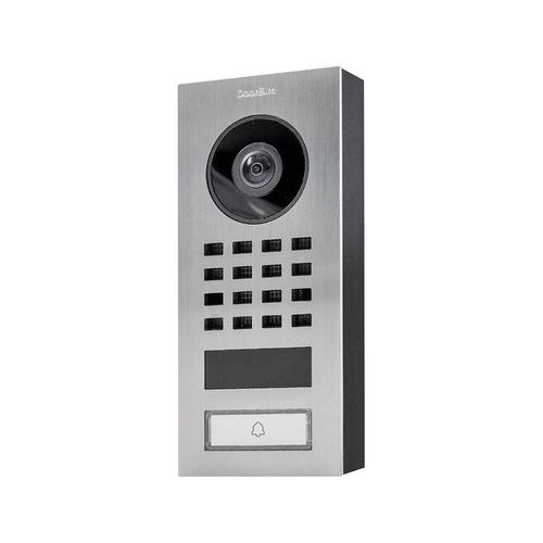 Interphone vidéo IP DoorBird DoorBird IP Video Türstation D1101V Aufputz 423866744 Wi-Fi Set complet 1 foyer argent brossé