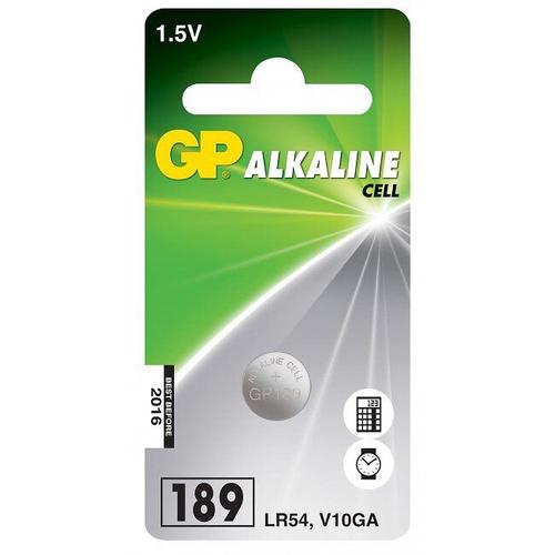 PILE LR54 ALCALINE V10GA 1.5V 44mAh BLISTER x1 GP