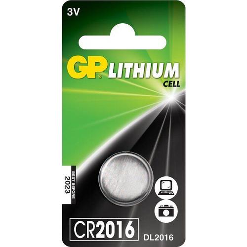 GP Lithium Coin - Batterie CR2016 - Li