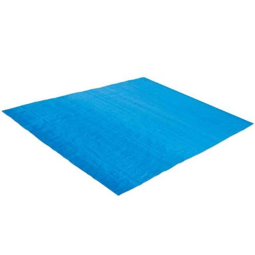 Tapis de sol bleu pour piscine Summer Waves 4,82 x 4,82 m pour piscine ? 3,96 m - 4,27 m