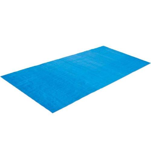 Tapis de sol bleu pour piscine Summer Waves 3,91 x 7,56 m pour piscine ? 3,05 x 6,10 m