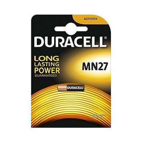 DURACELL - 75053873 - PILE SPÉCIALE - ALARMES ET TÉLÉCOMMANDES - MN27 X 1