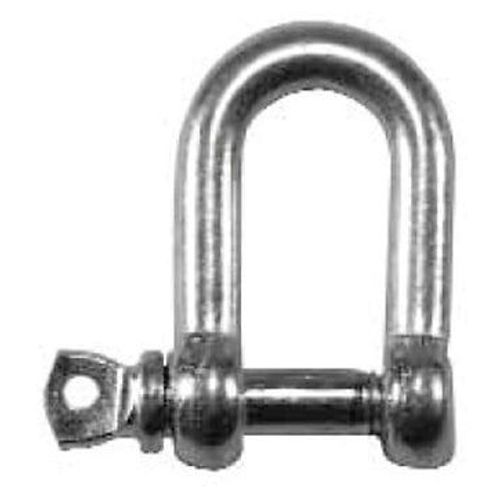 Manille zinguée 6mm intérieur 25x13mm