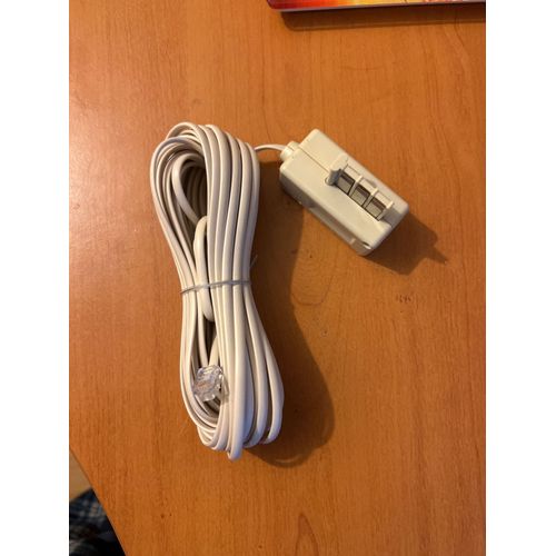 Connectique téléphonie et ADSL Cordon RJ11 / Gigogne Mâle/Femelle 3 M
