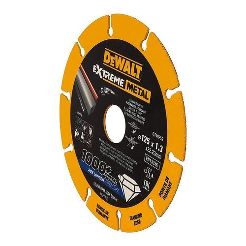 Disque diamant Métal Max - pour inox acier - 125 mm DEWALT