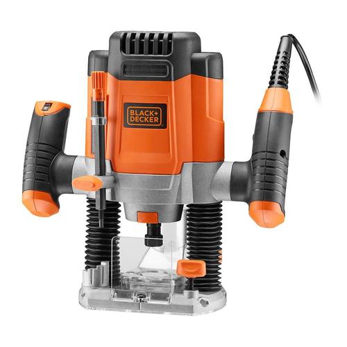 Black & Decker KW1200EKA Défonceuse électronique 1200W + accessoires & coffret