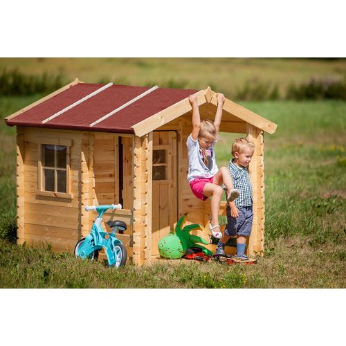 Maison En Bois Pour Enfants - Maison De Jeux Pour L'extérieur 175x130xh145cm/1.1m2 - Maison Jardin Enfant Exterieur Bois - Maison D'été Extérieure Timbela M501a